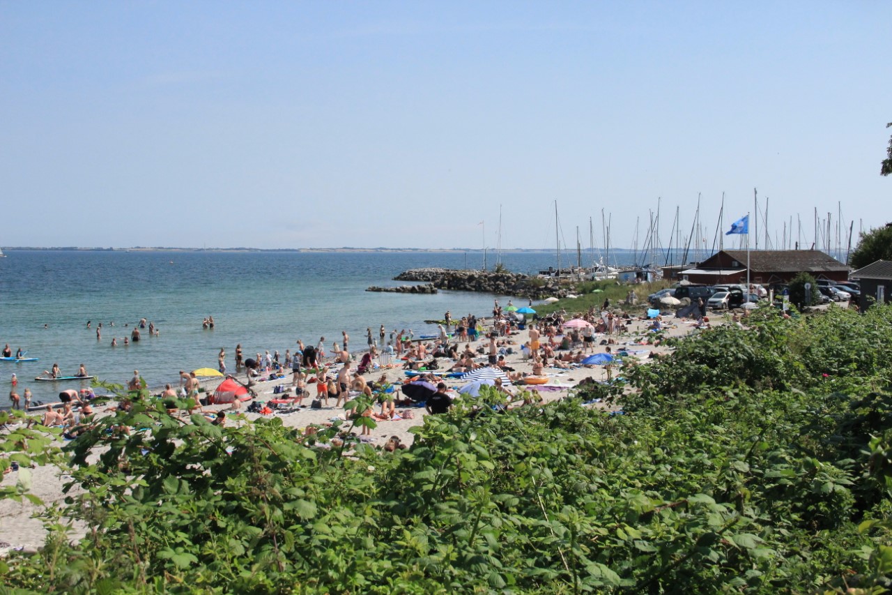 Stranden i Lundeborg. Foto: Poul Brugs